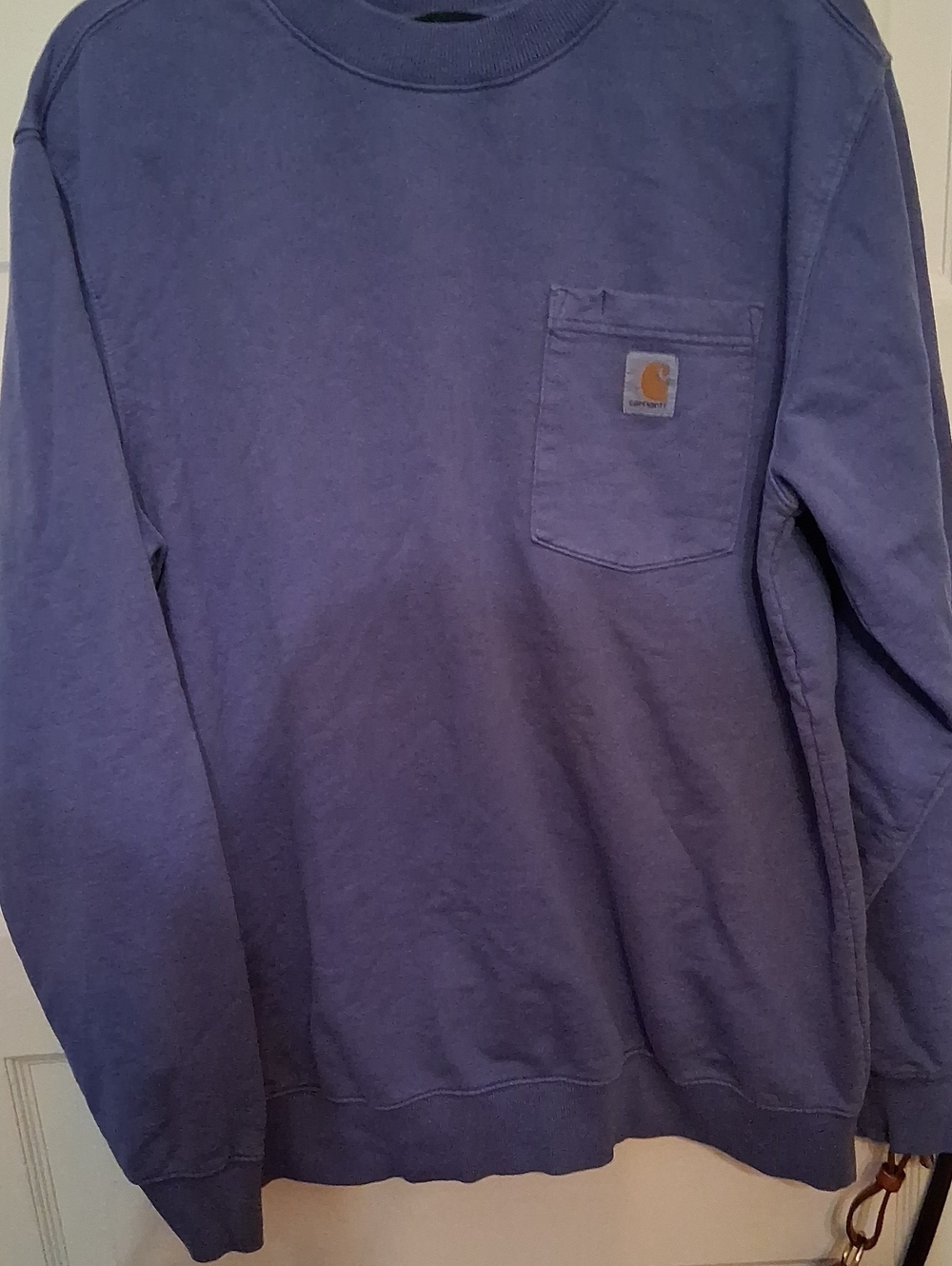 Carhartt Purple Crewneck Pocket Sweatshirt